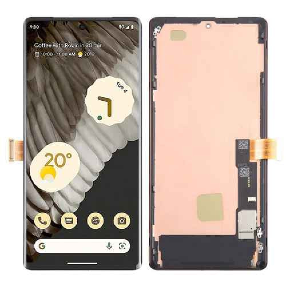 Google Pixel 7 Pro LCD Screen With Frame - White