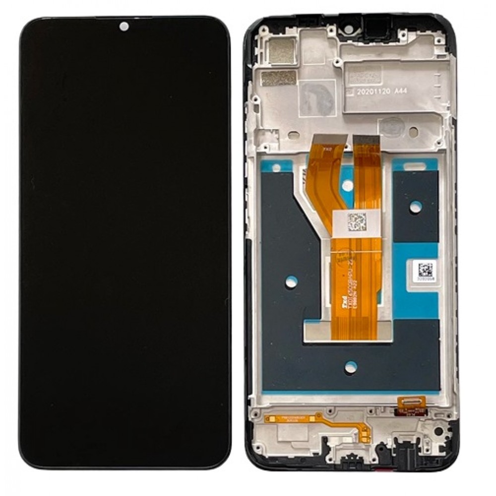Realme C11 2021 LCD Screen With Frame - Black