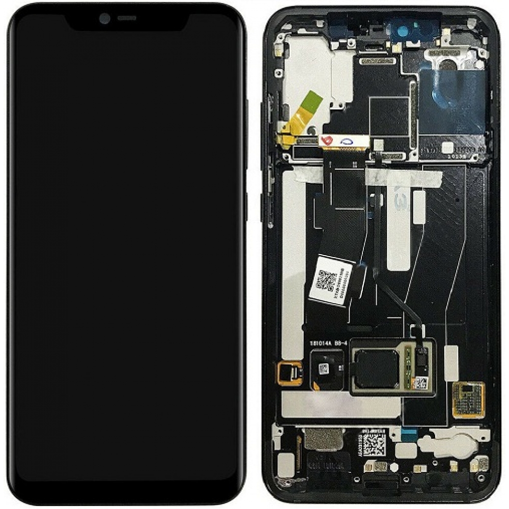 Xiaomi Mi 8 Pro LCD Screen With Frame - Transparent Black