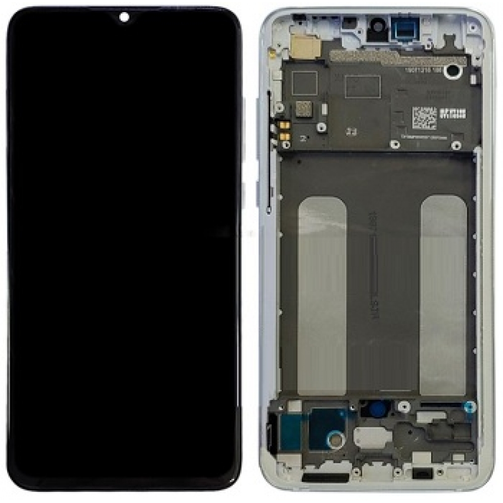 Xiaomi MI 9 Lite LCD Screen With Frame - Silver