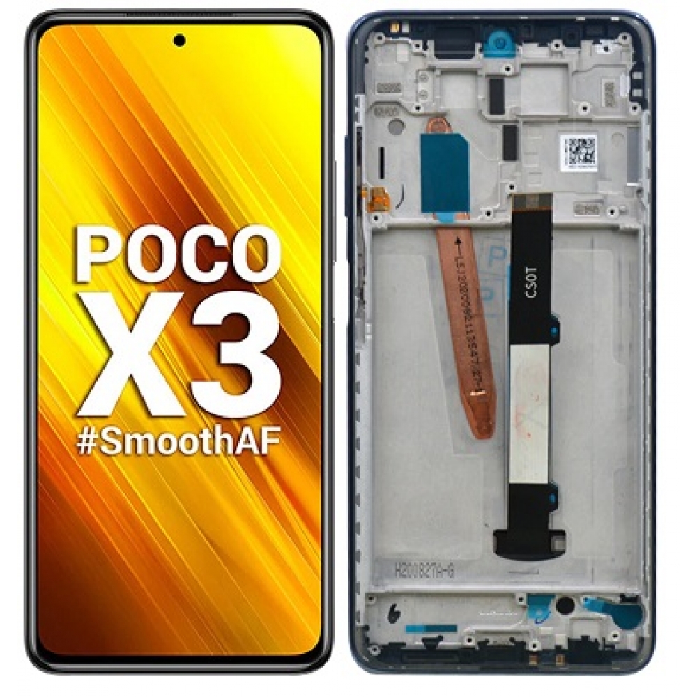 Xiaomi Poco X3 Pro LCD Screen With Frame - Black