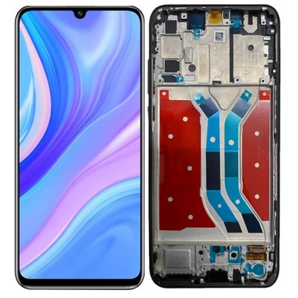 Huawei Y8P LCD Screen With Frame - Black
