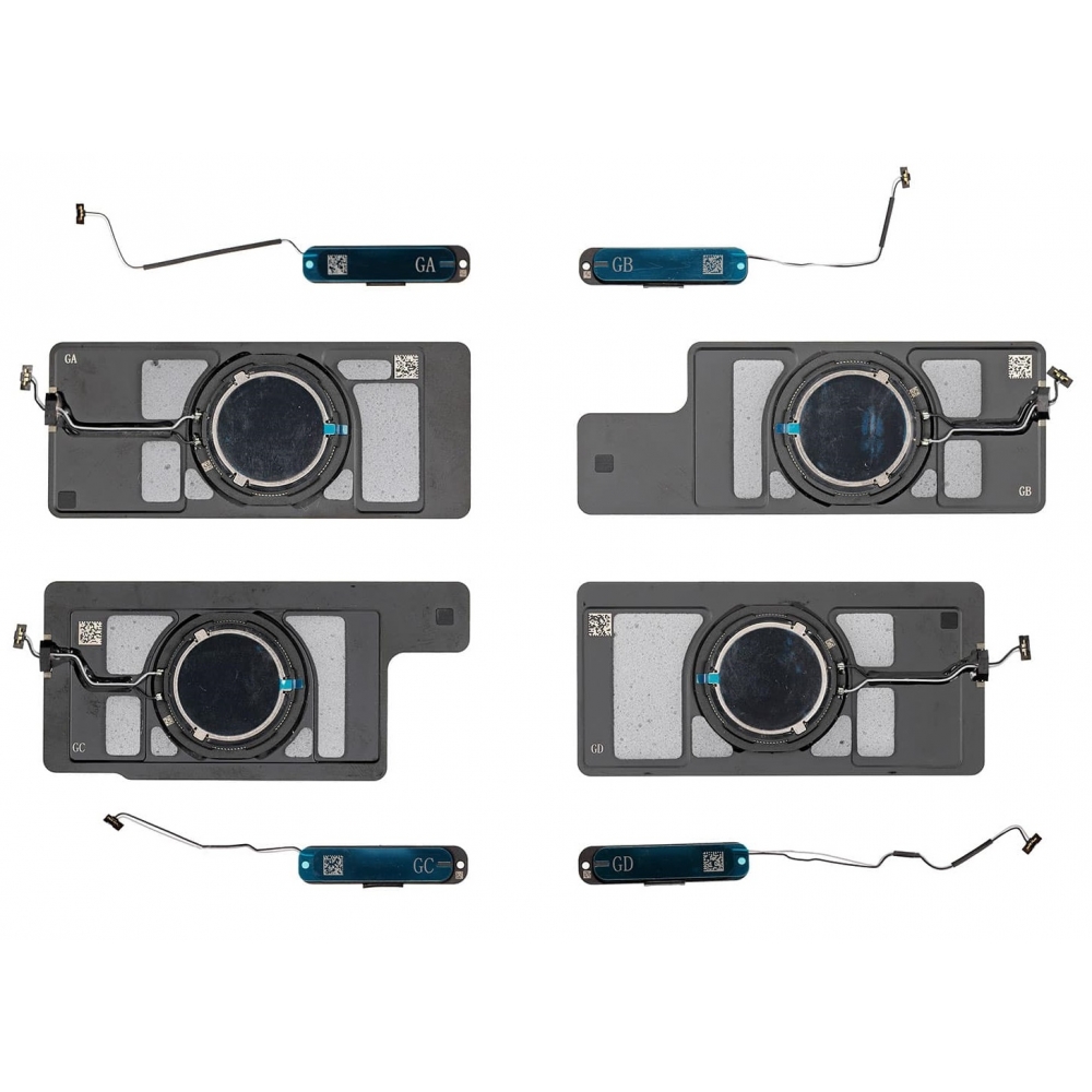 Apple iPad Pro 12 9 2018 Loudspeaker Replacement 8pcs set Black